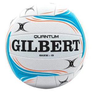 Gilbert Quantum Netball Size 5 White/Blue